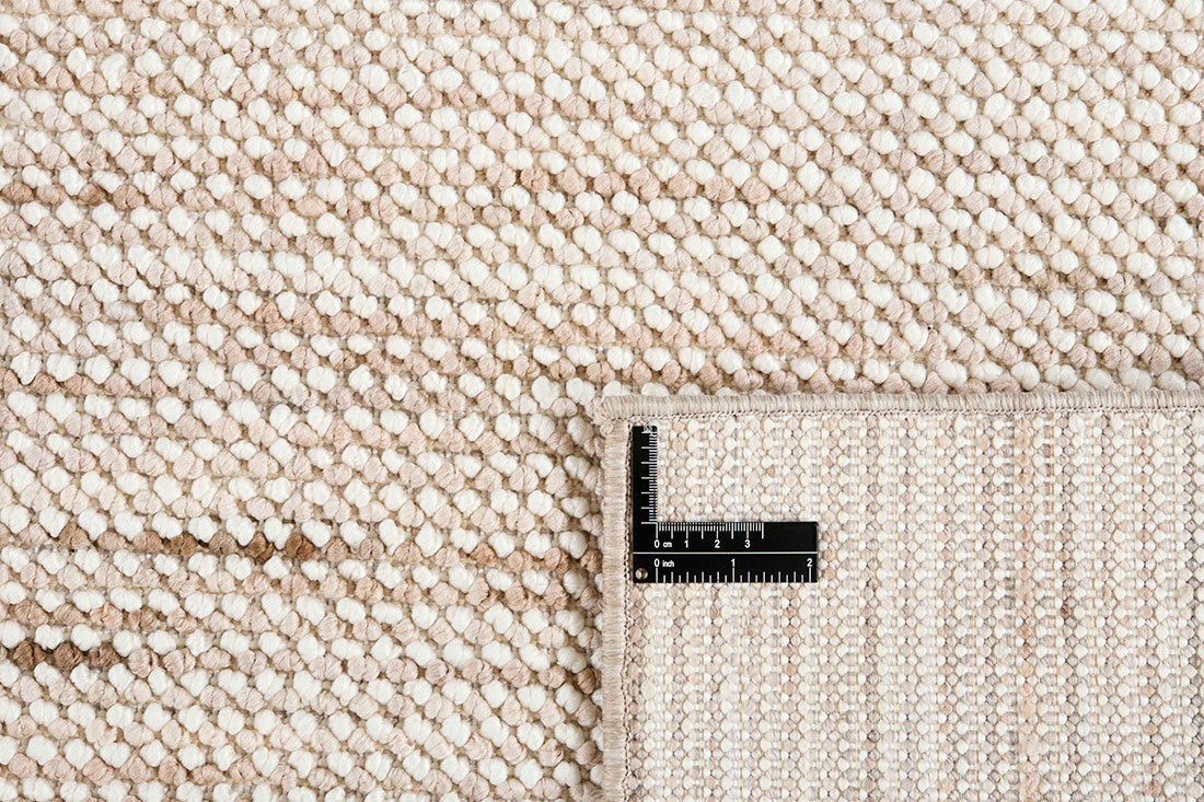 Textured multicoloured area rug