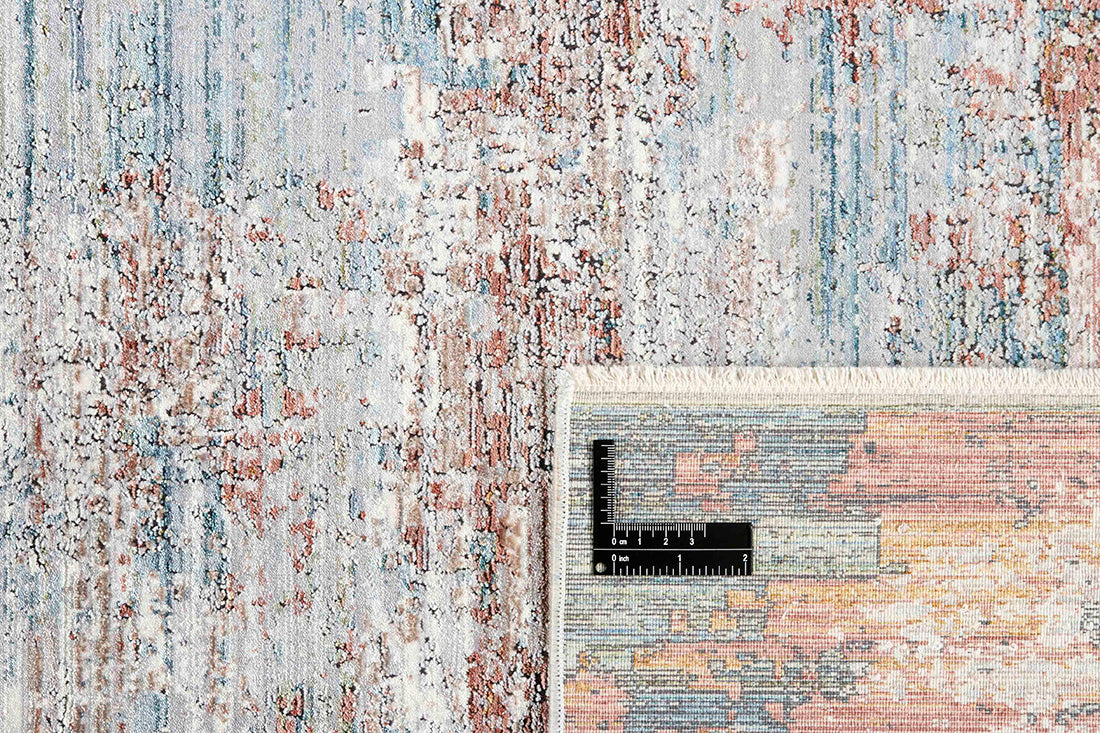 Copper heritage area rug with traditional pattern