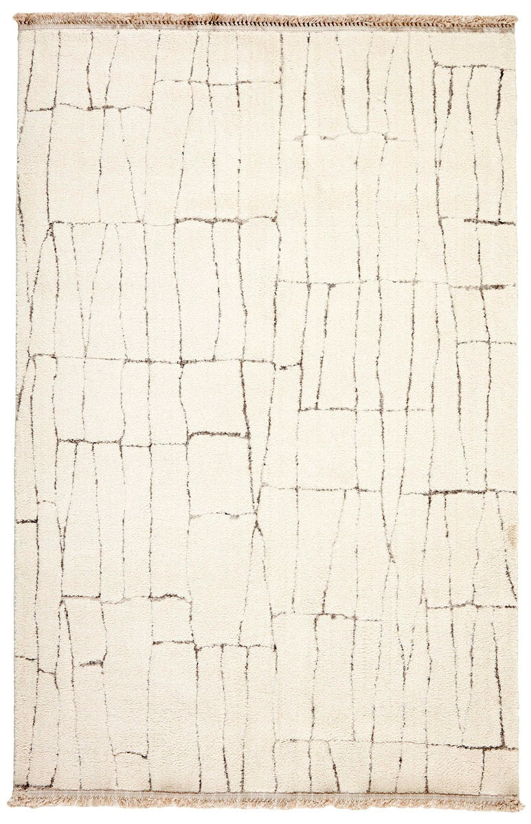 Moroccan style rug, cream in colour with simple pattern