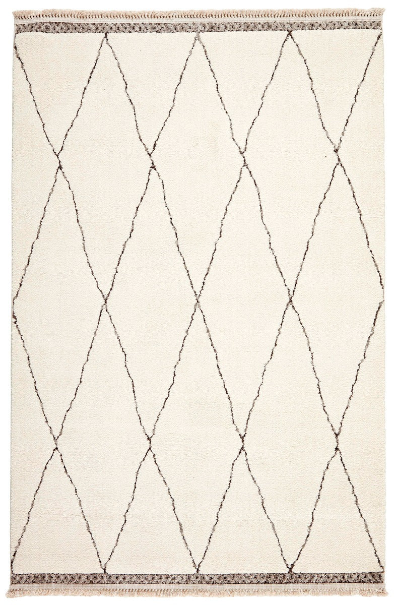 Moroccan style rug, cream in colour with simple pattern