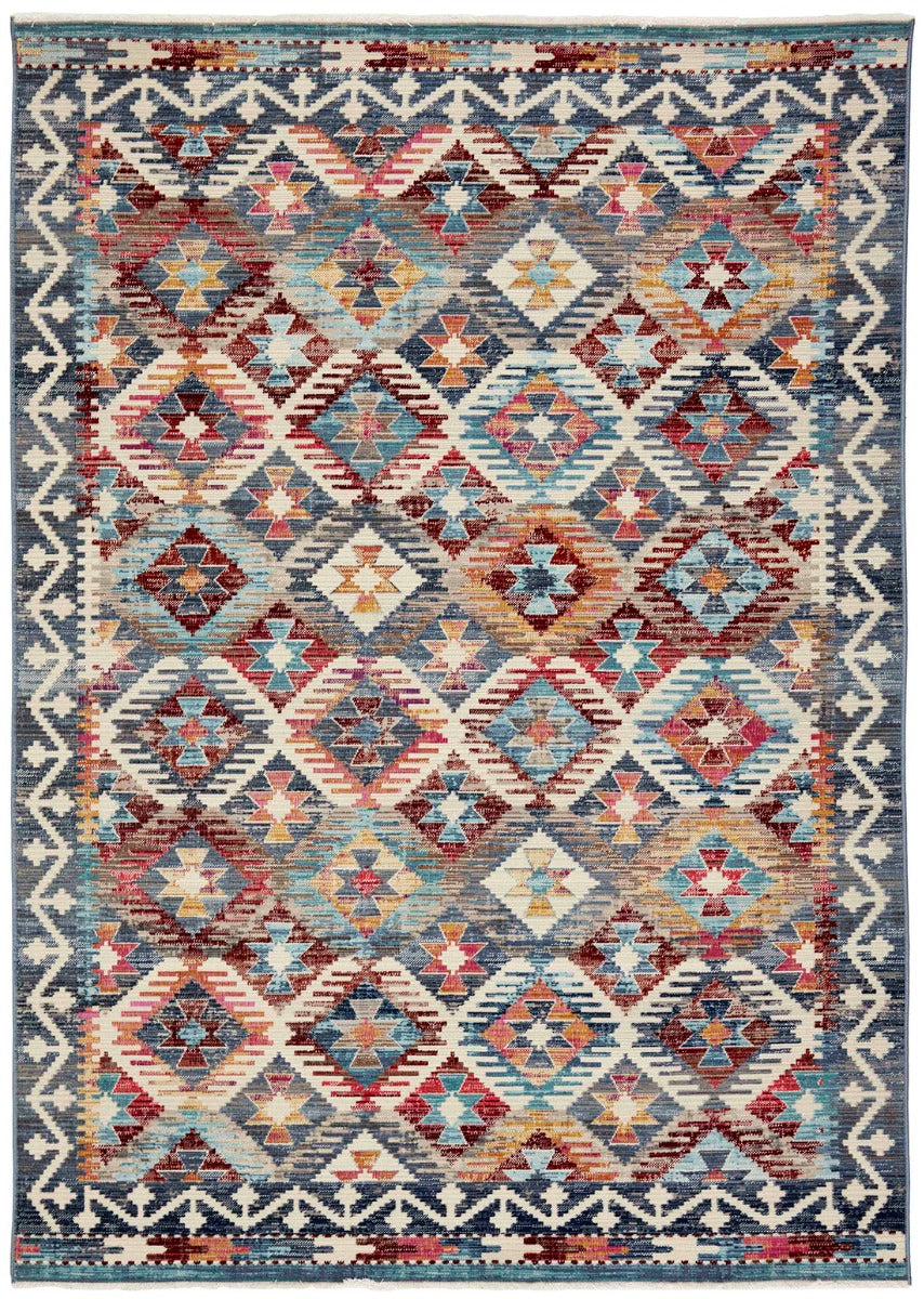 Everyday Kilim Grey Multicolour Traditional Style Rugs Rugs.ie