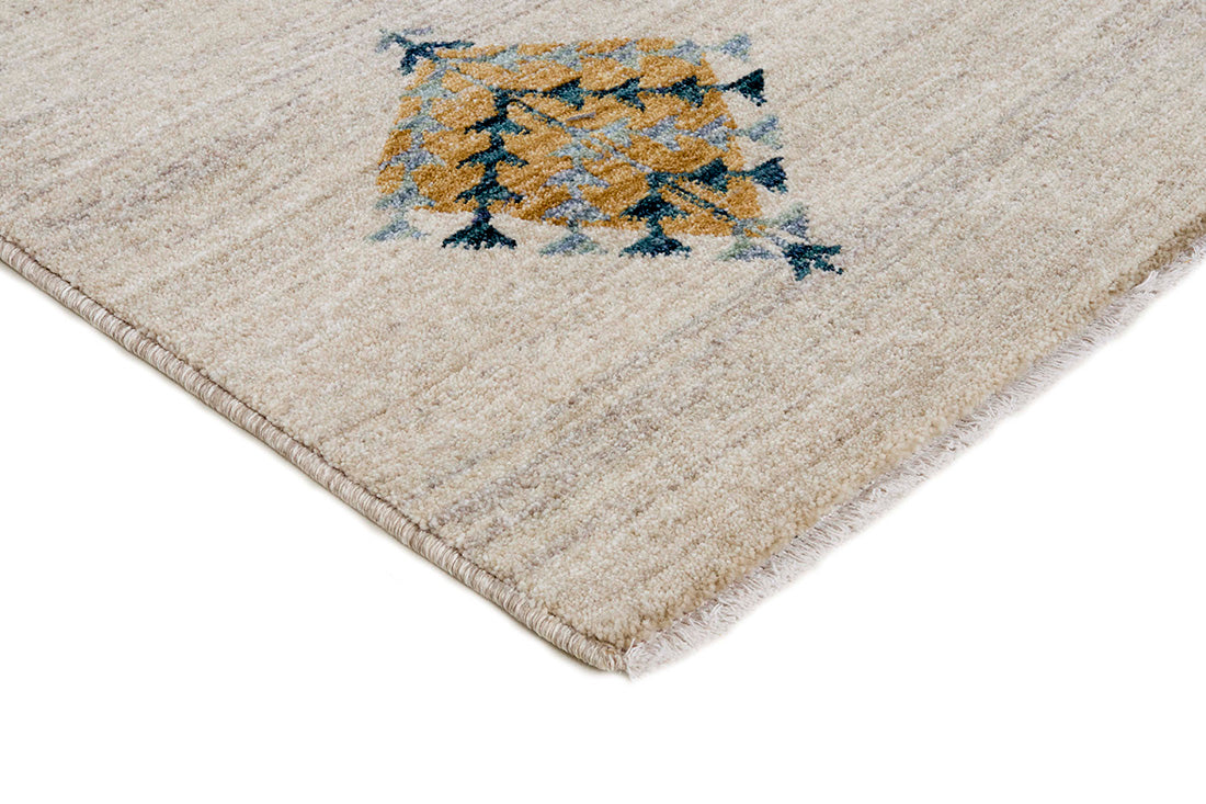 Gabbeh style rug with traditional patterns