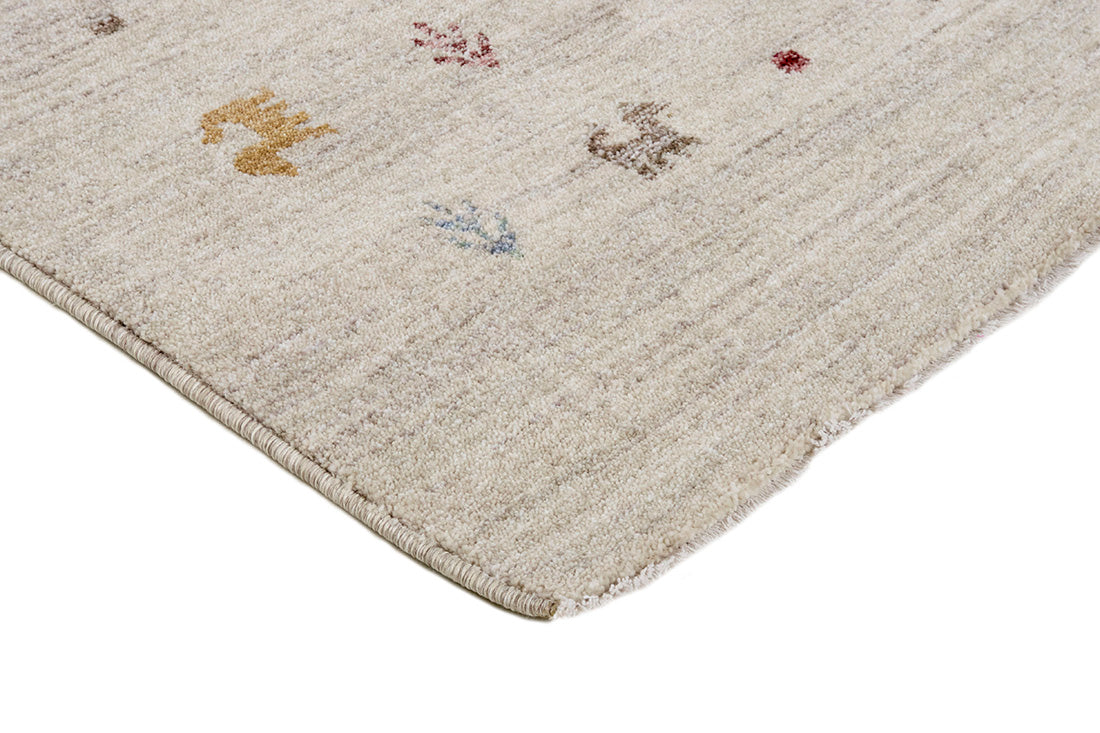 Gabbeh style rug with traditional patterns