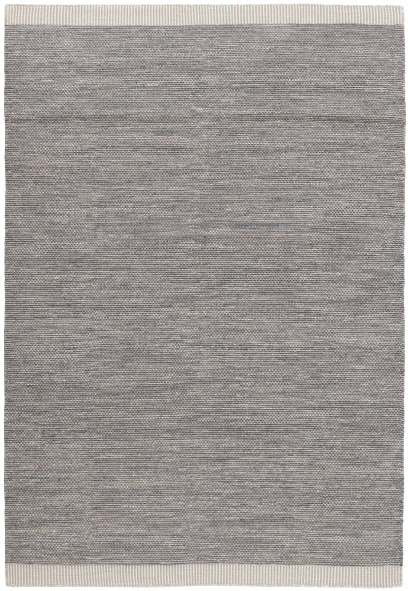 plain grey and beige flatweave rug