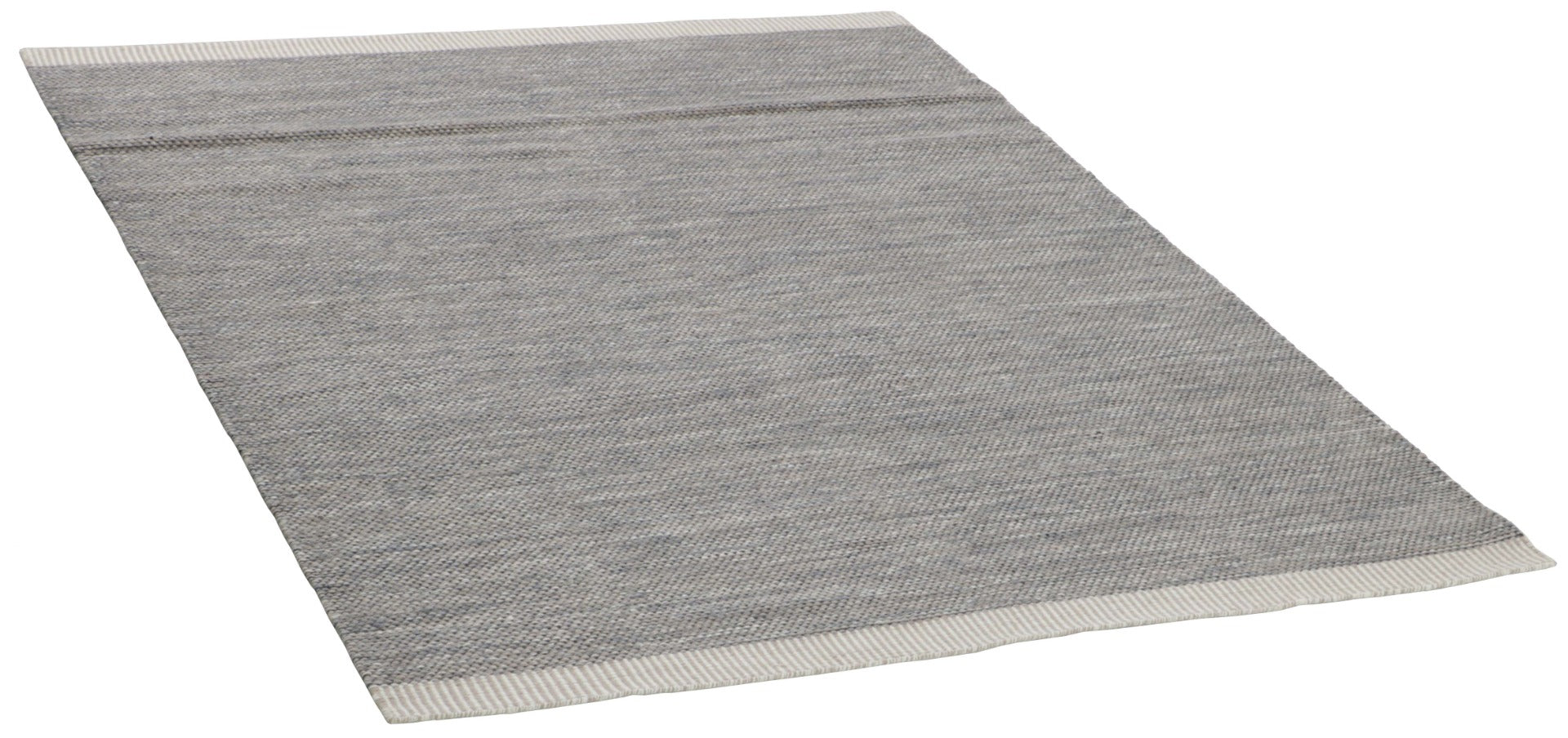 plain grey and beige flatweave rug