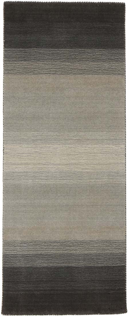 black, grey and cream ombre runner