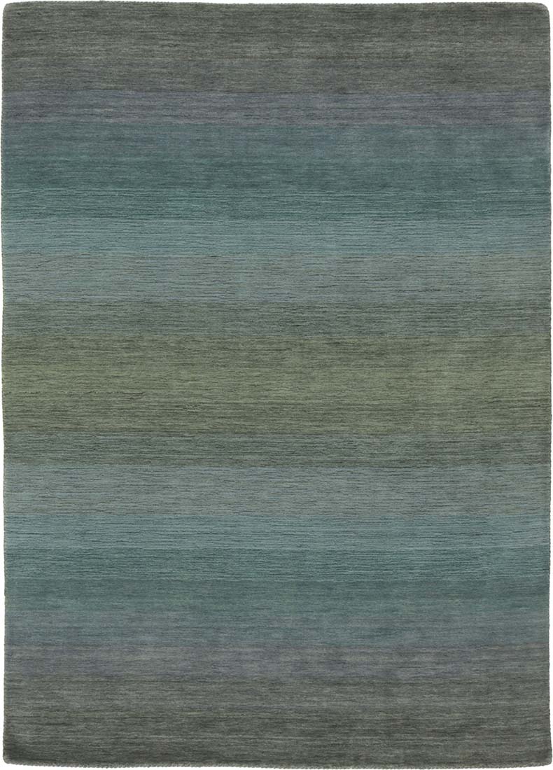 blue, green and purple ombre rug
