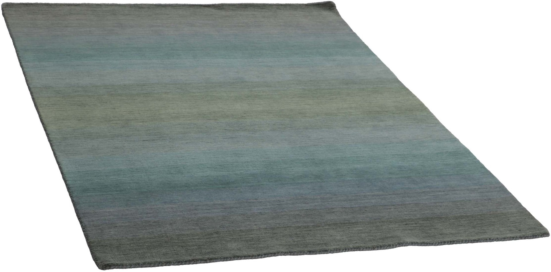 green and purple ombre rug