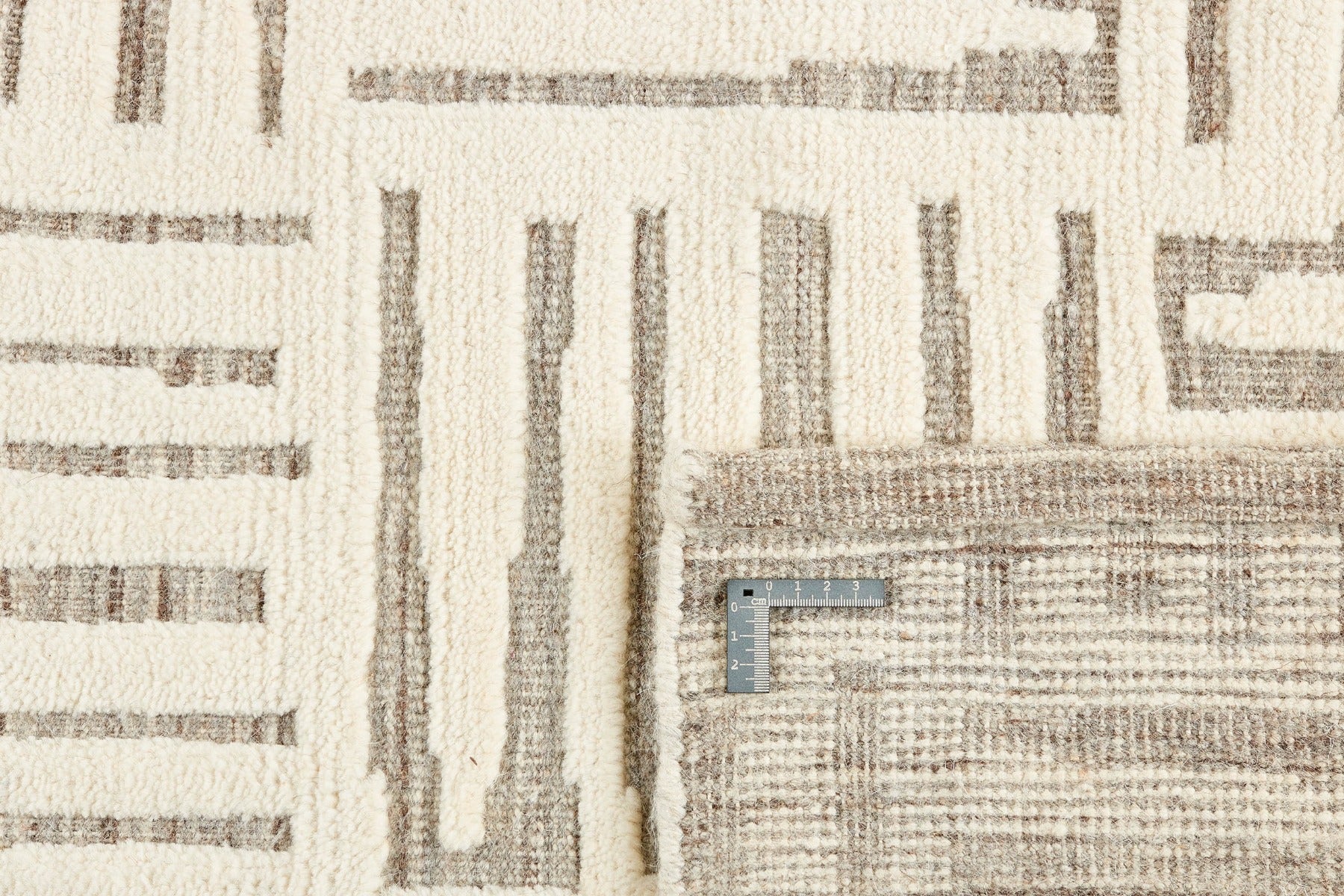 beige runner with geometric pattern