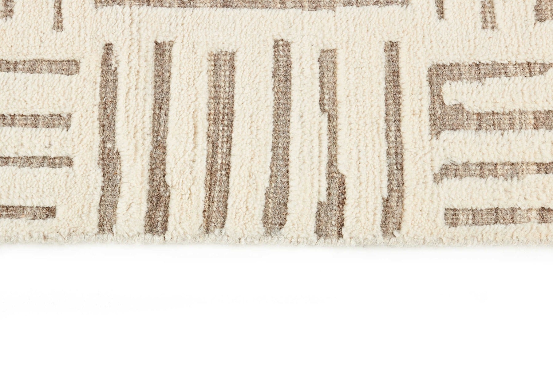 beige runner with geometric pattern