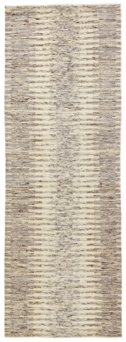 beige runner with abstract design
