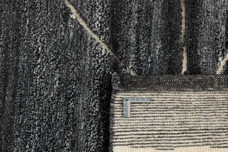 dark grey runner with abstract design