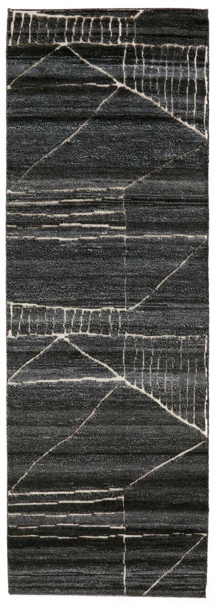 dark grey runner with abstract design