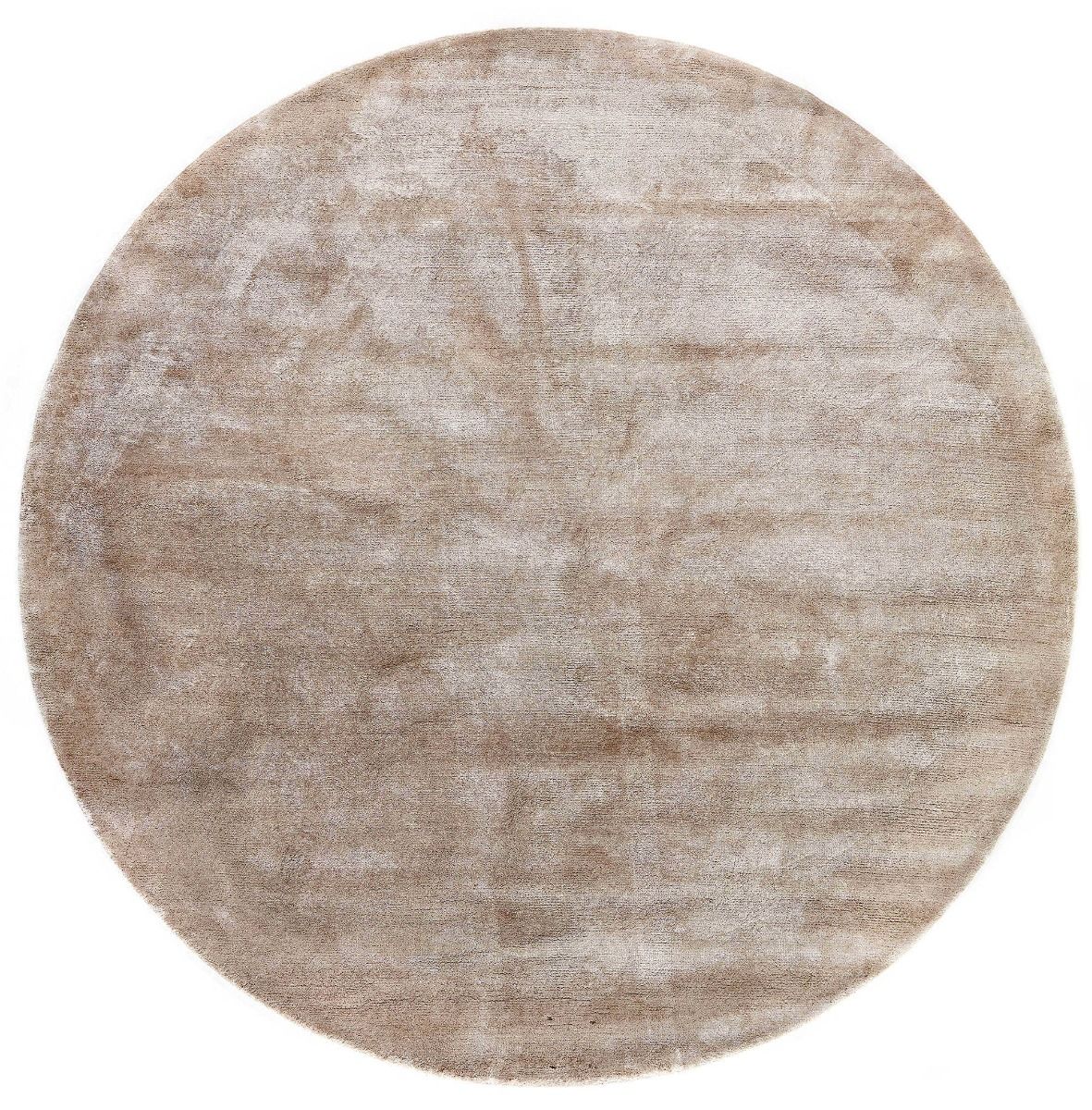 plain beige circle rug

