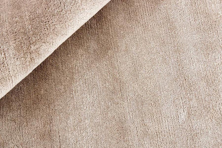 plain beige circle rug