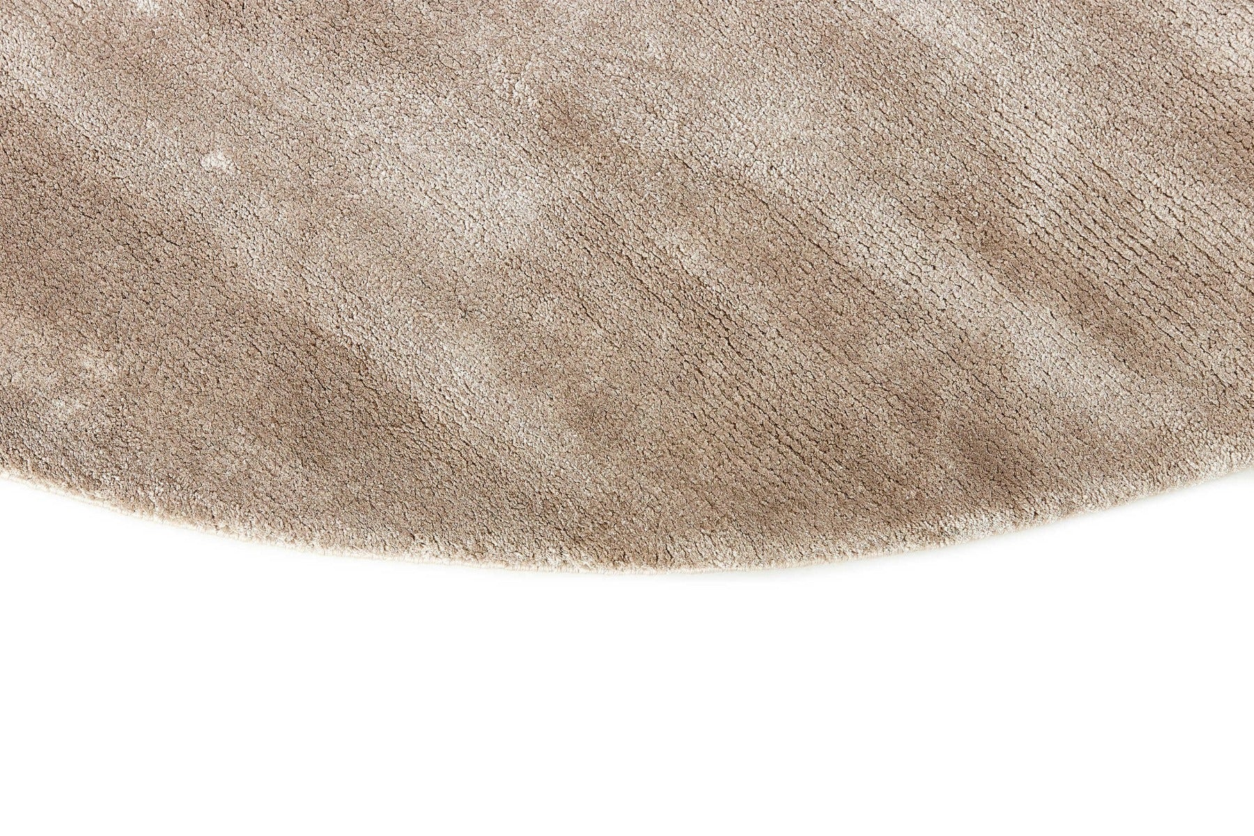 plain beige circle rug