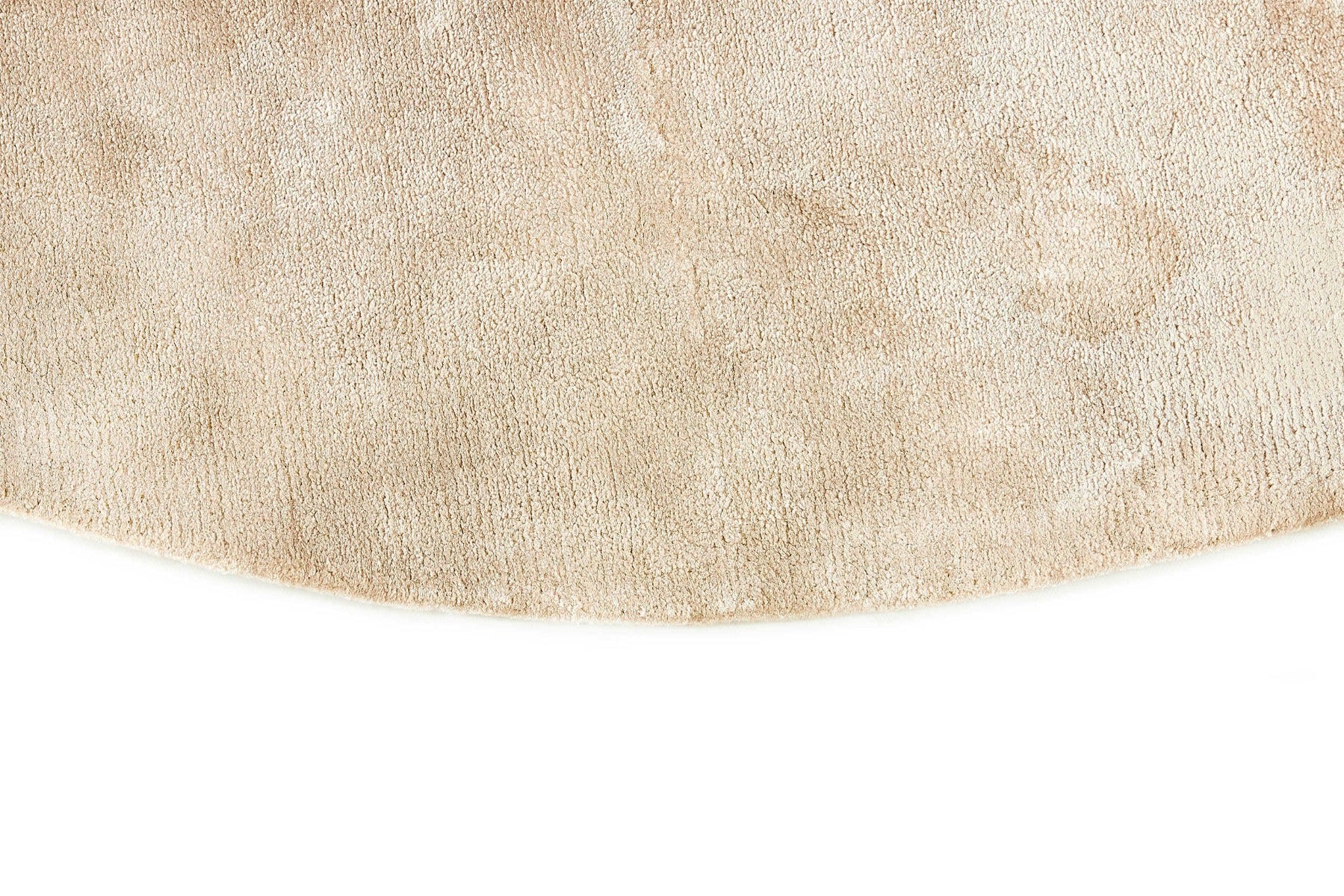 plain beige circle rug