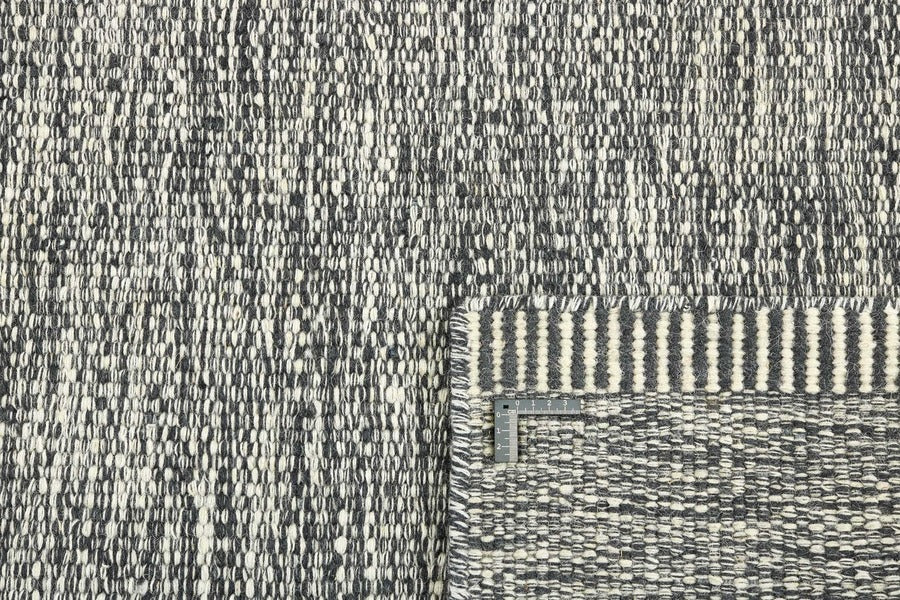 plain dark grey flatweave area rug
