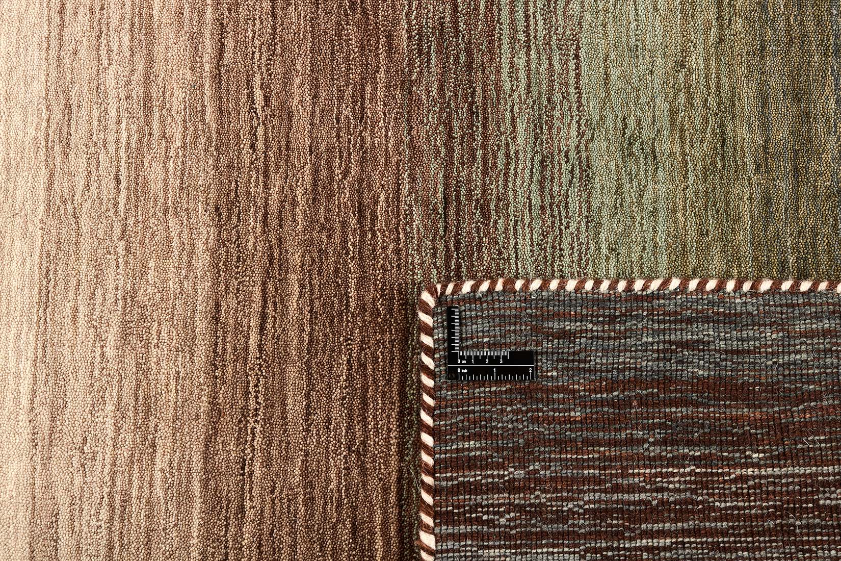 brown and cream ombre rug