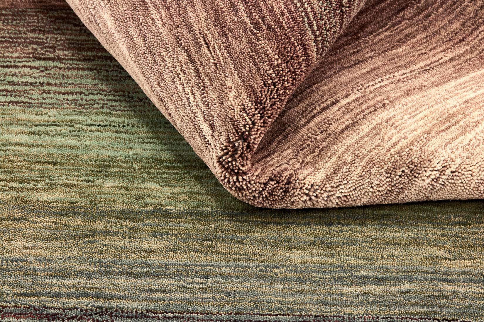 brown and cream ombre rug