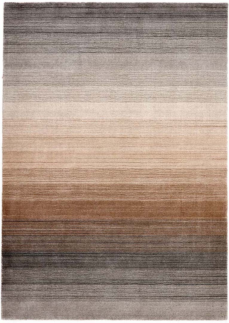 grey, cream, rown and charcoal ombre rug