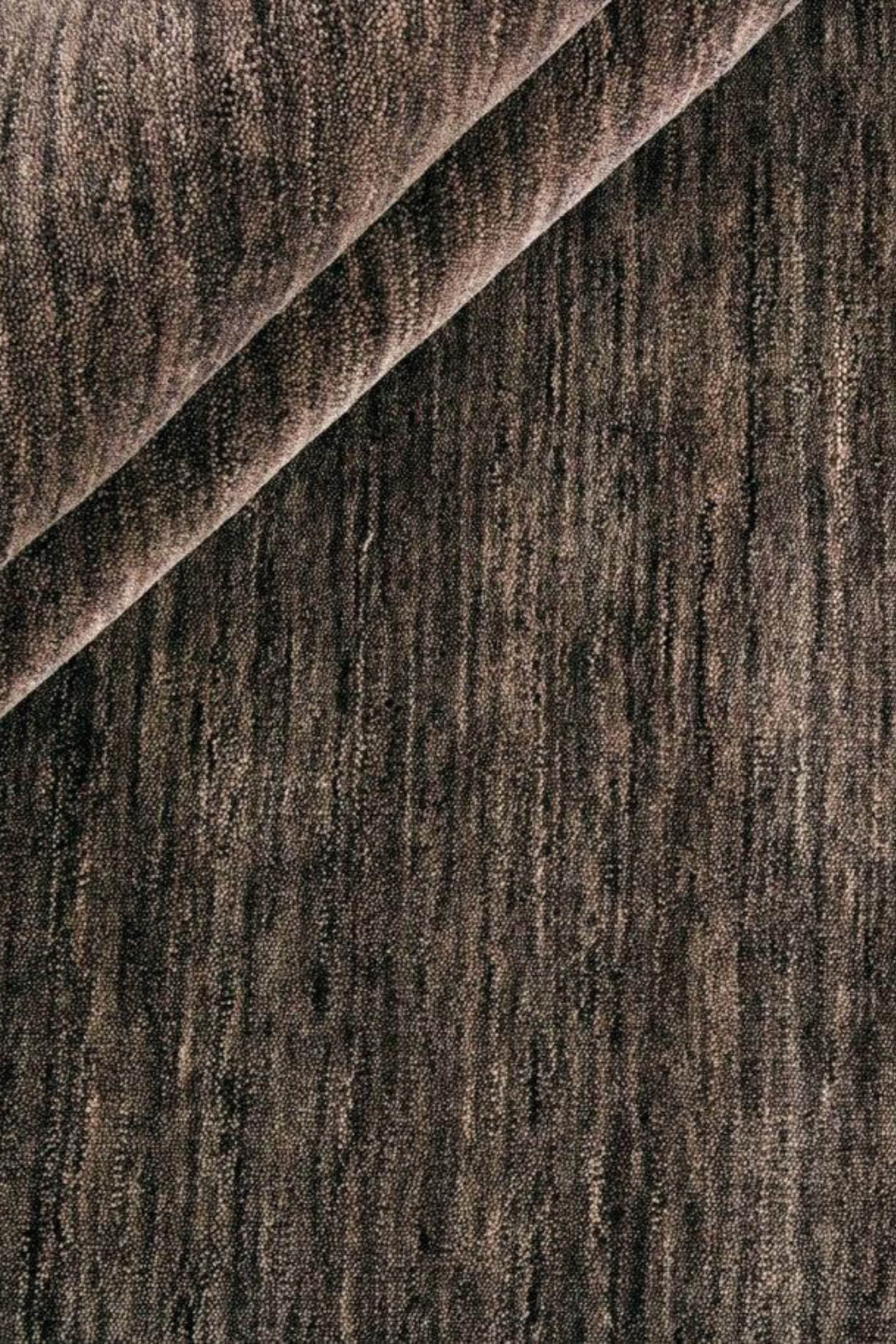 plain brown wool runner