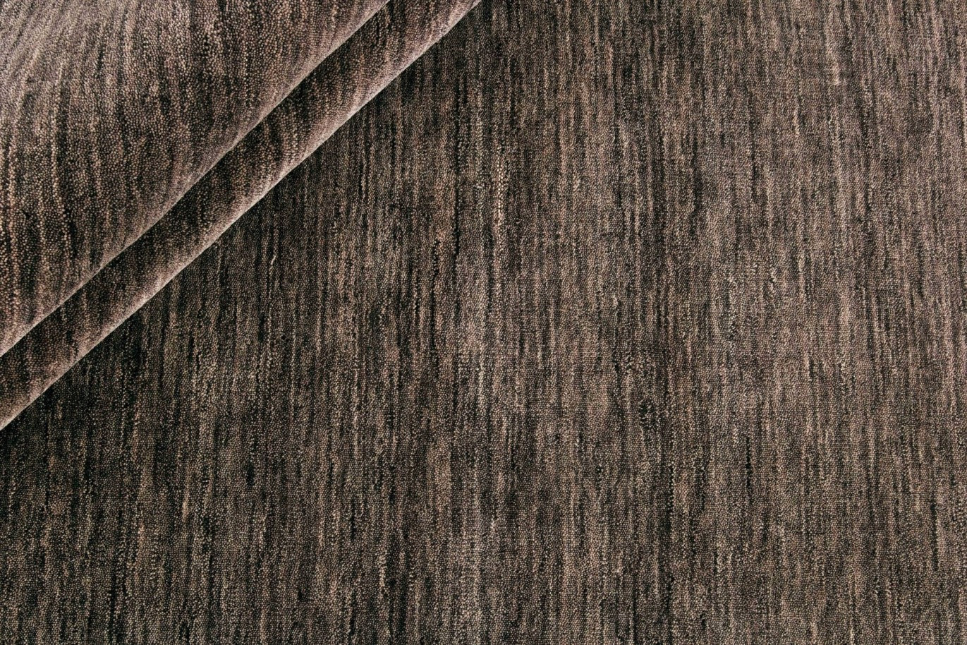 plain brown wool runner