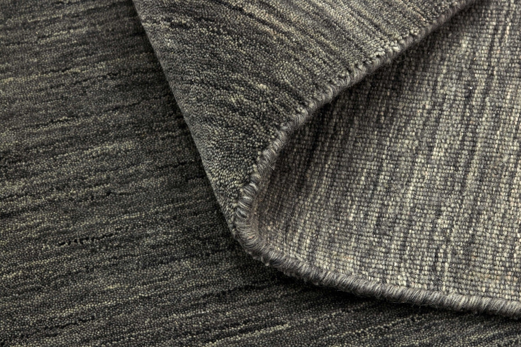 plain grey wool runner