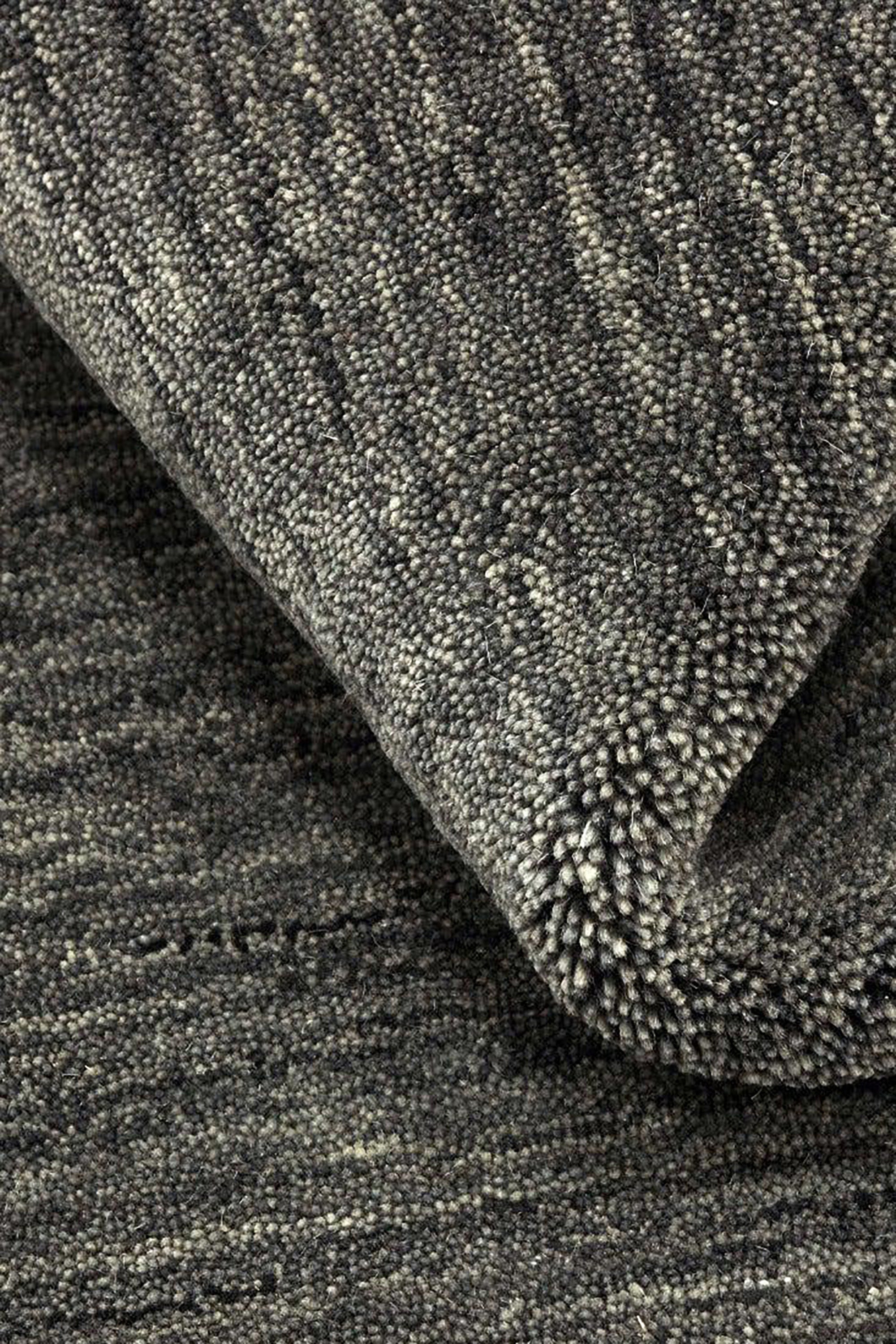 plain grey wool runner