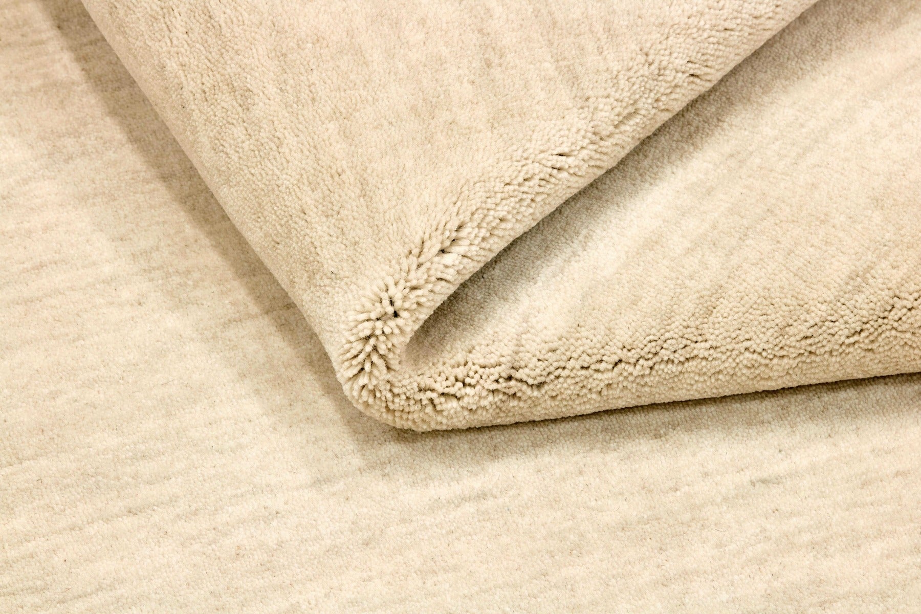 plain cream wool area runner