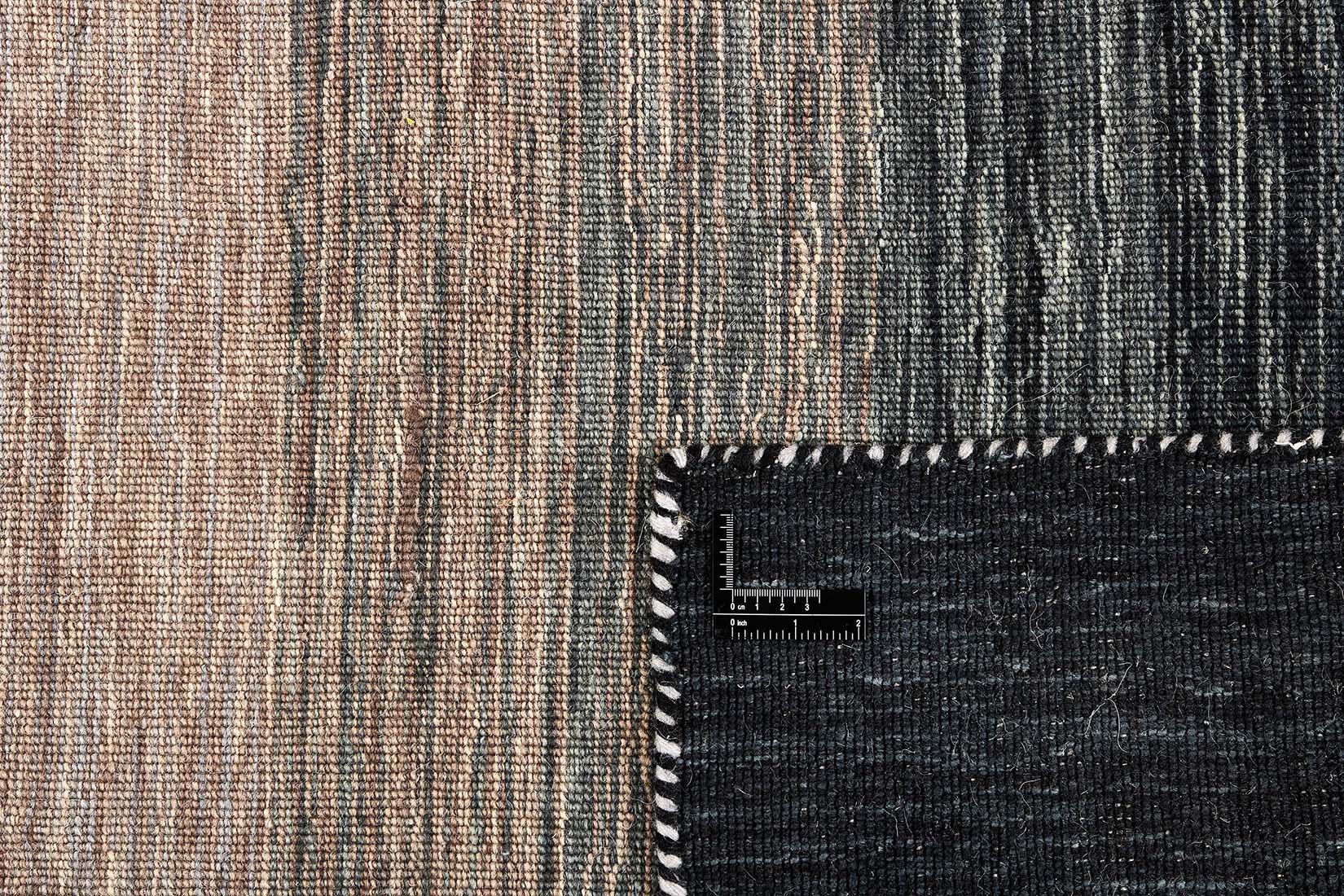 black and grey ombre flatweave kelim runner