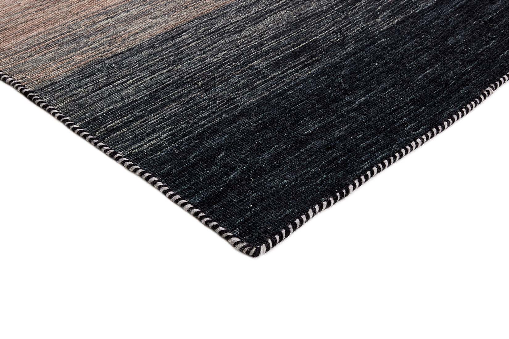 Panorama Kilim Black Grey Runner