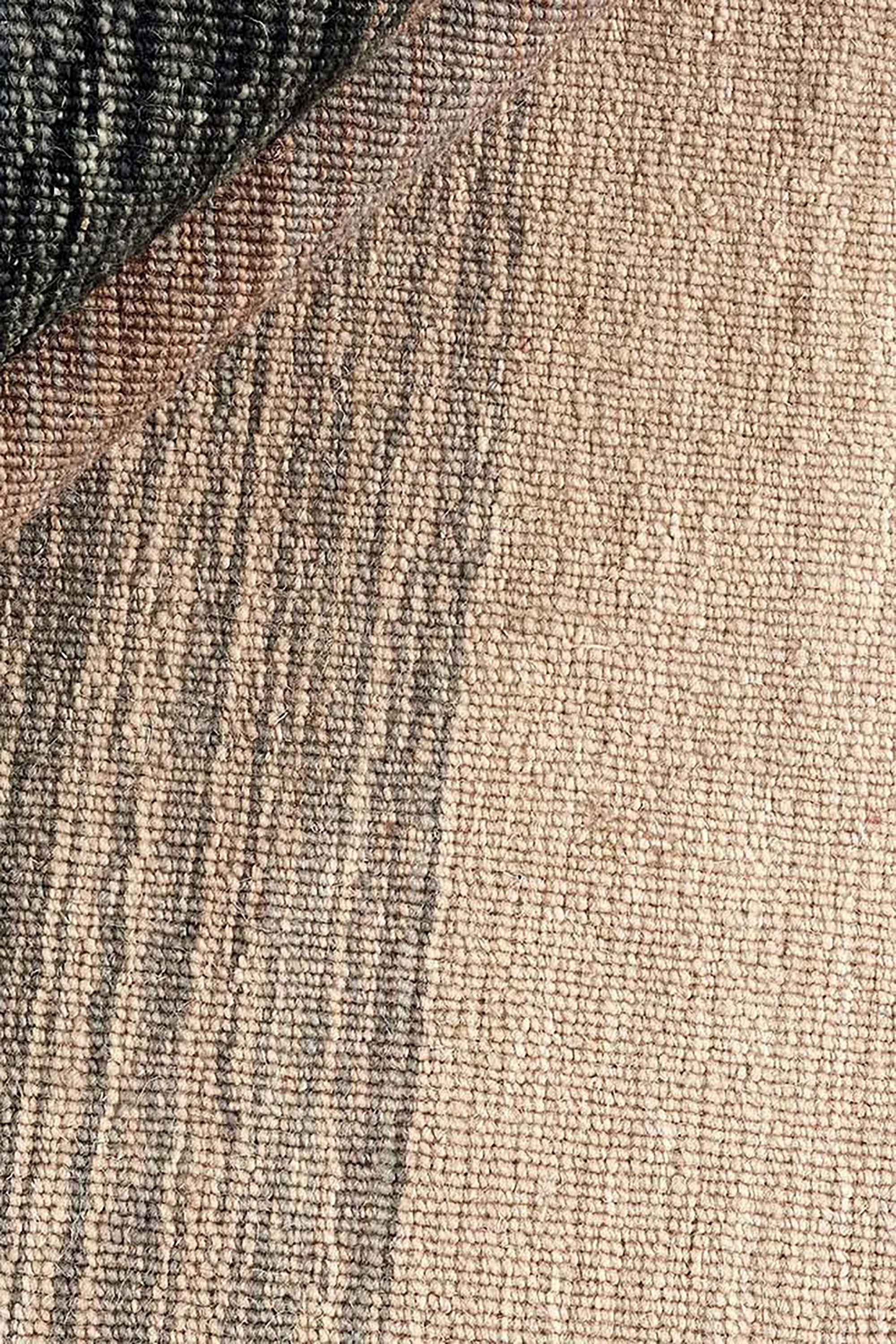 black and grey ombre flatweave kelim rug