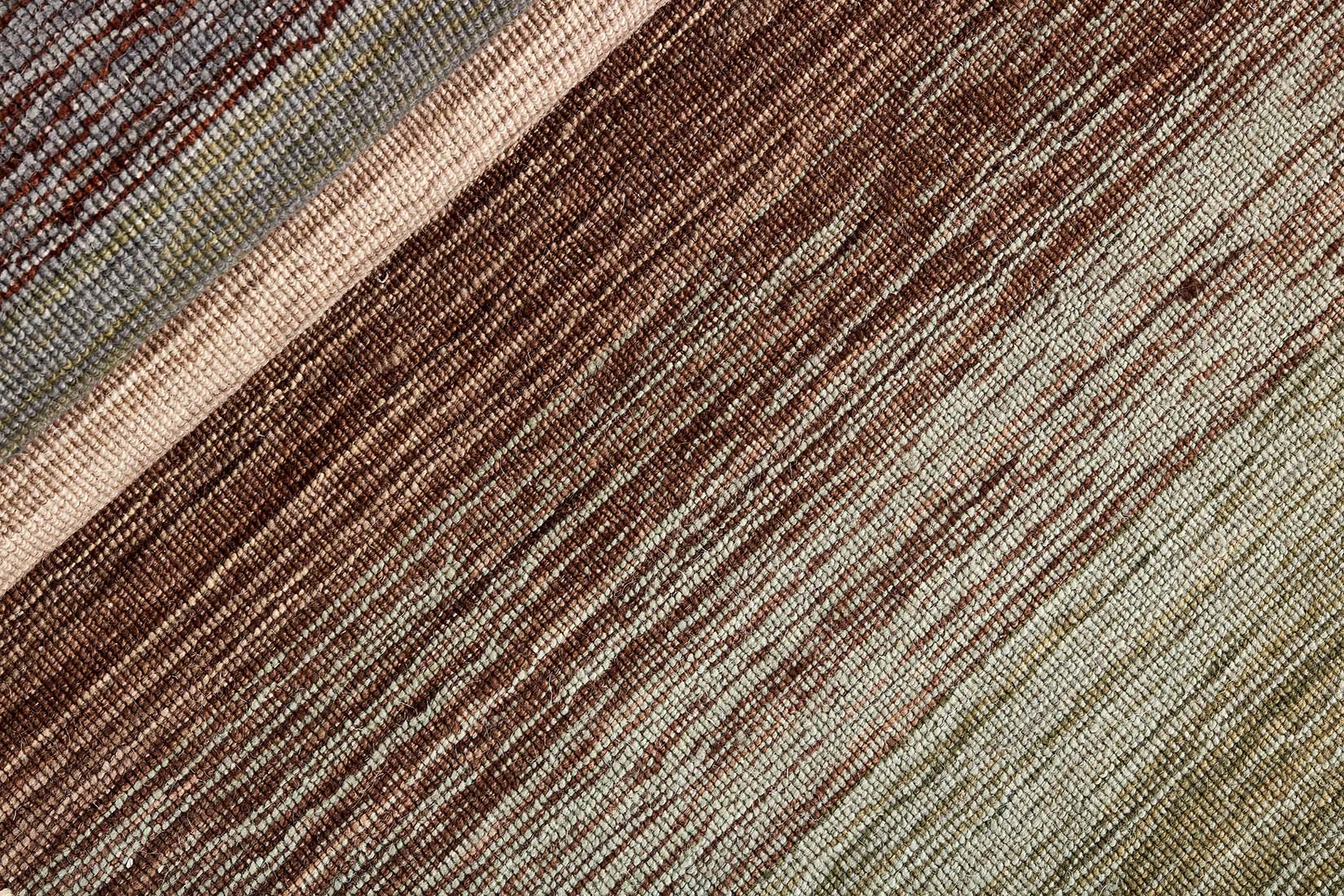 brown and cream ombre kelim runner