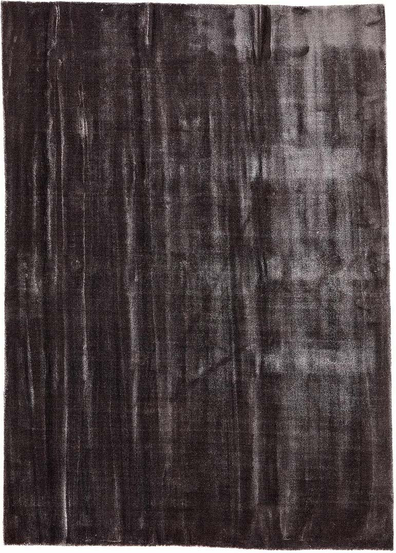 modern black plain rug