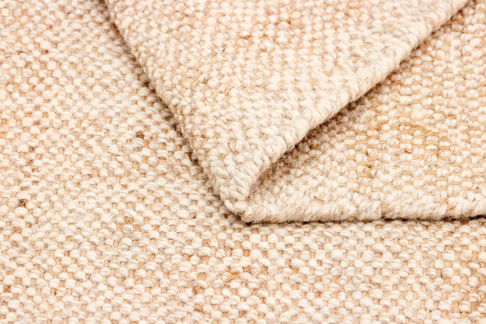 Beige textured flatweave rug
