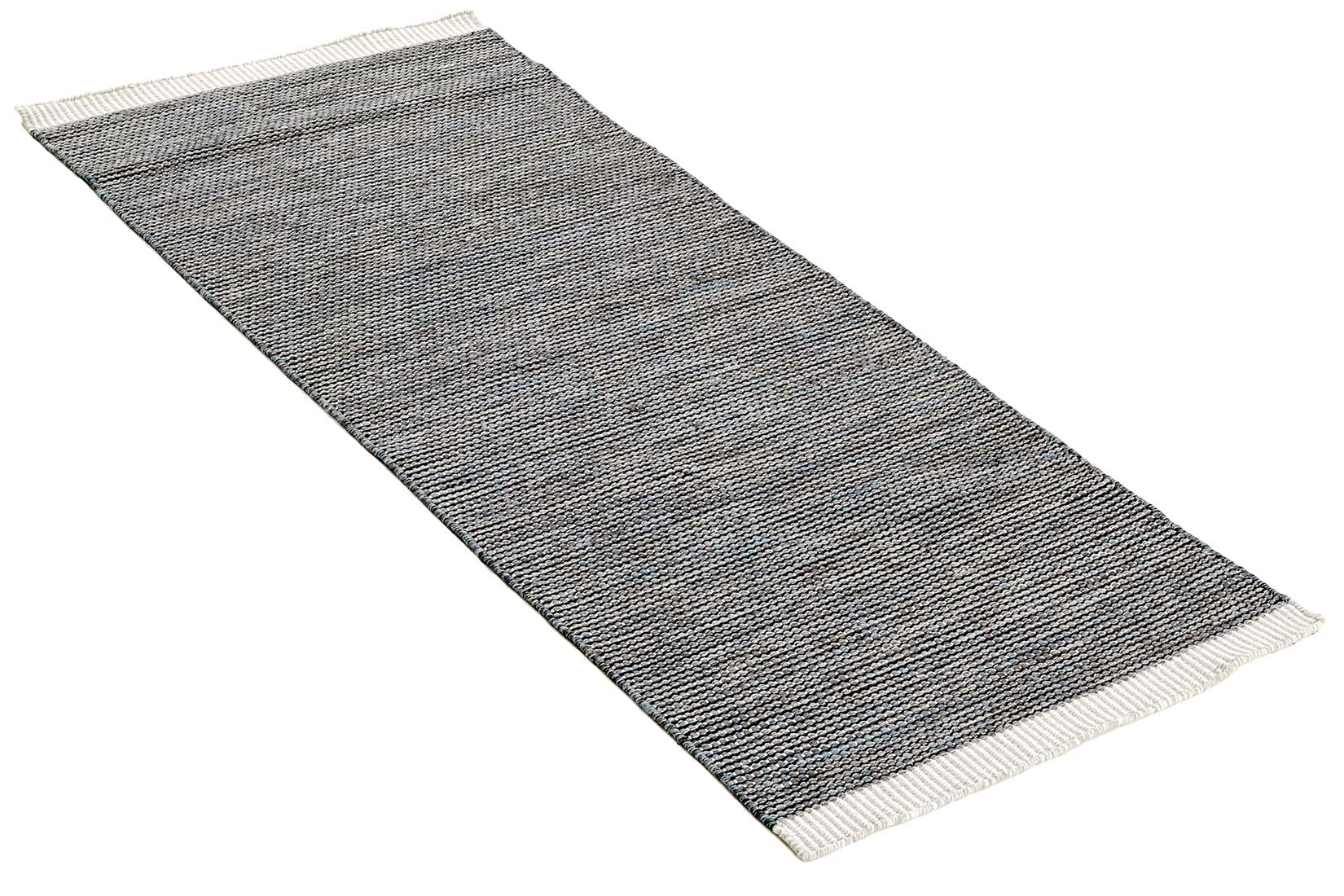 plain grey flatweave runner