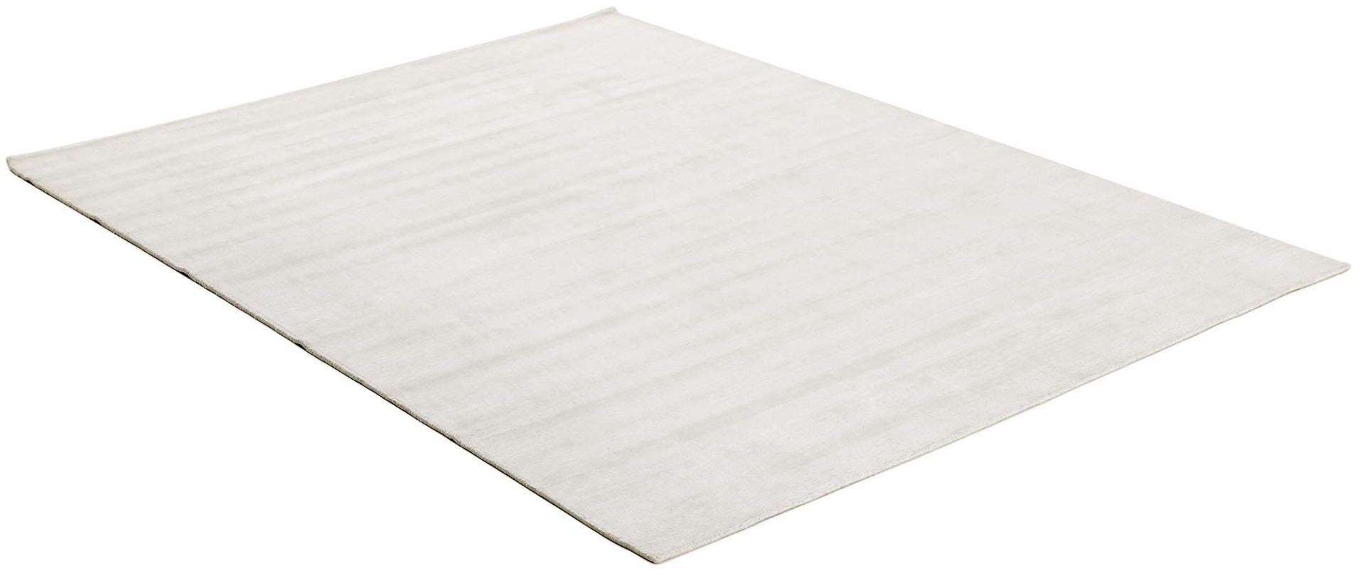 plain white viscose rug
