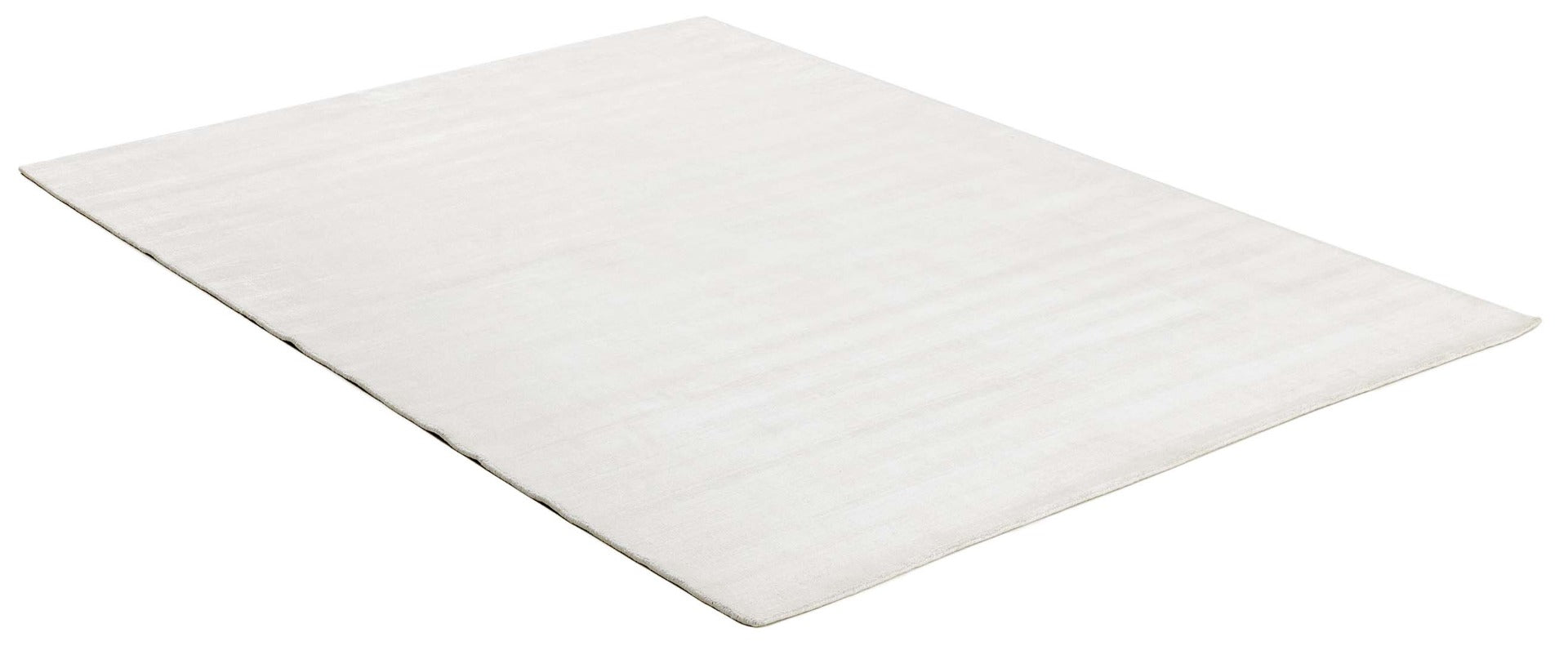 plain white viscose rug