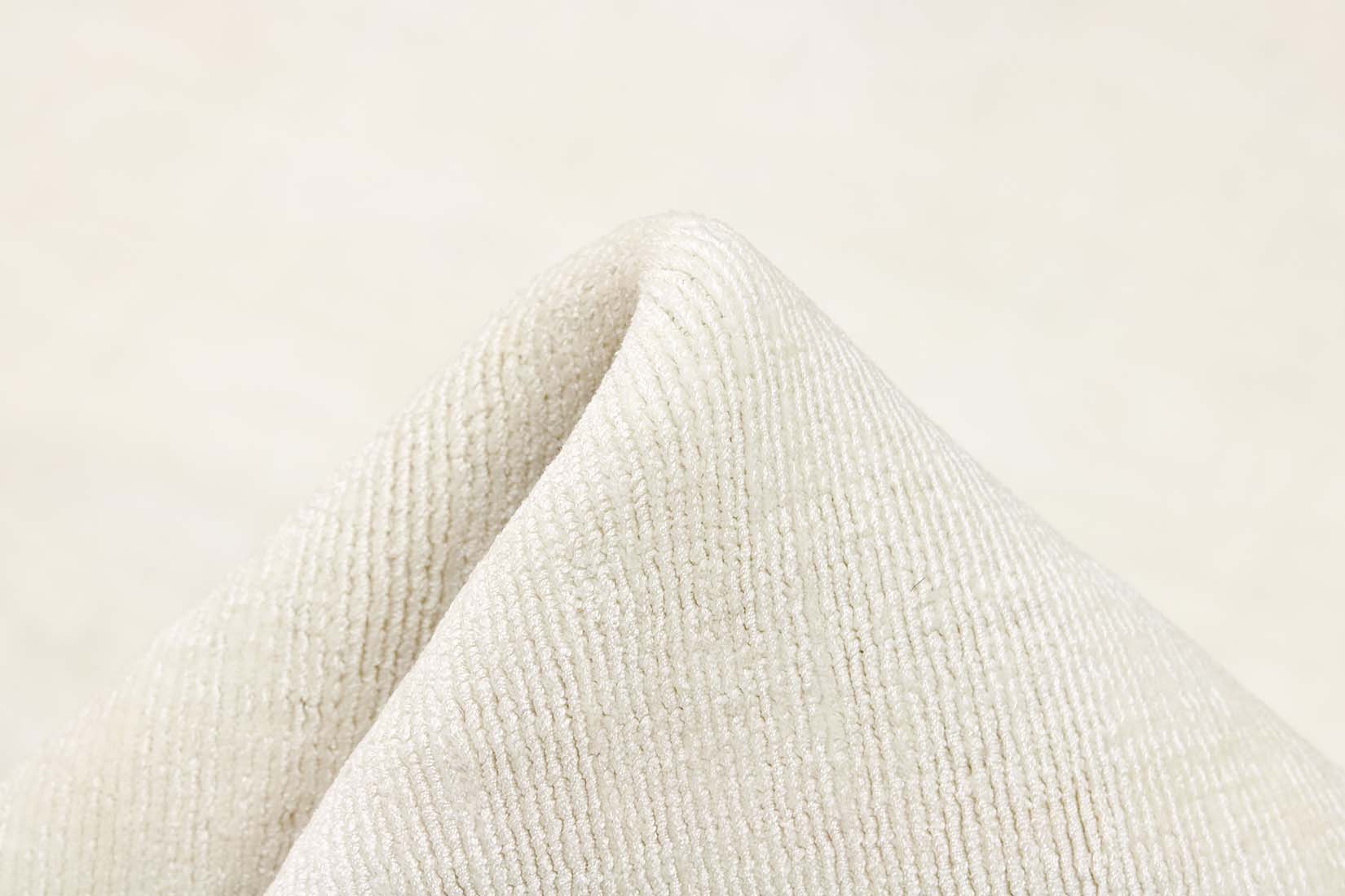 plain white viscose rug