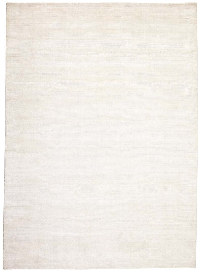 plain white viscose rug
