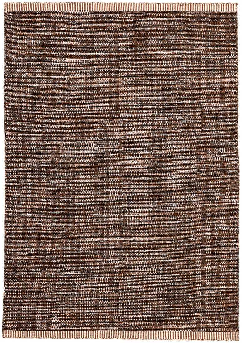 plain soft brown flatweave wool rug
