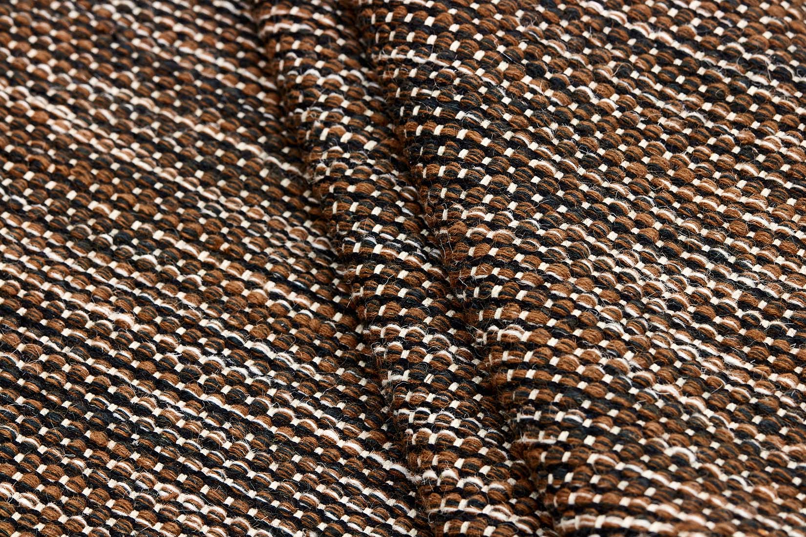 plain soft brown flatweave wool rug