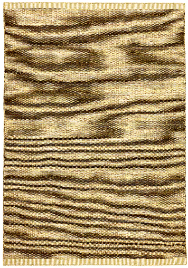 plain yellow flatweave wool rug
