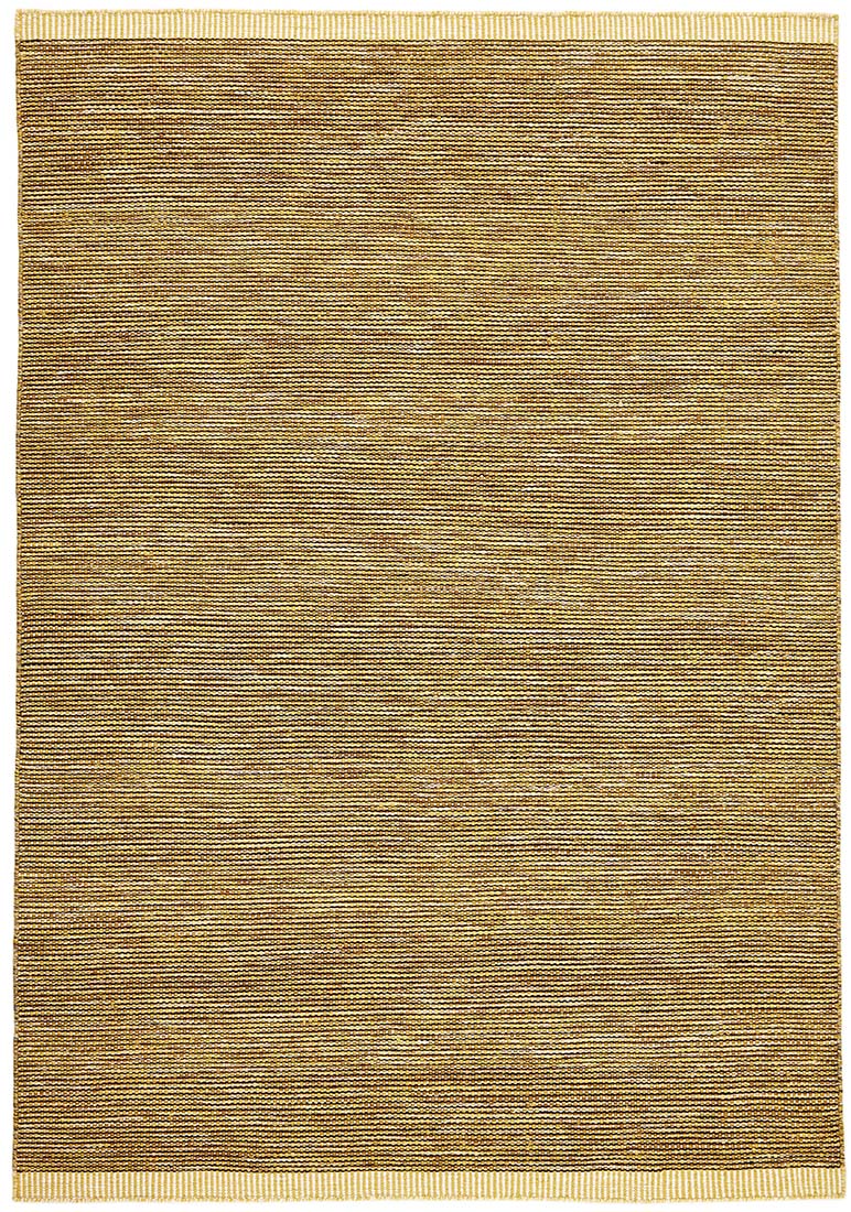 plain yellow flatweave wool rug