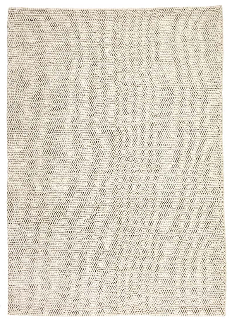 cream textured wool rug