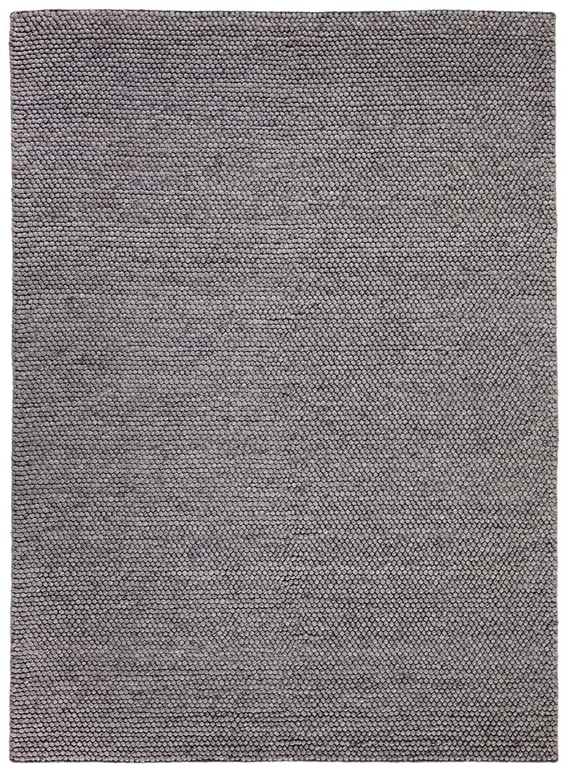 dark grey textured wool rug