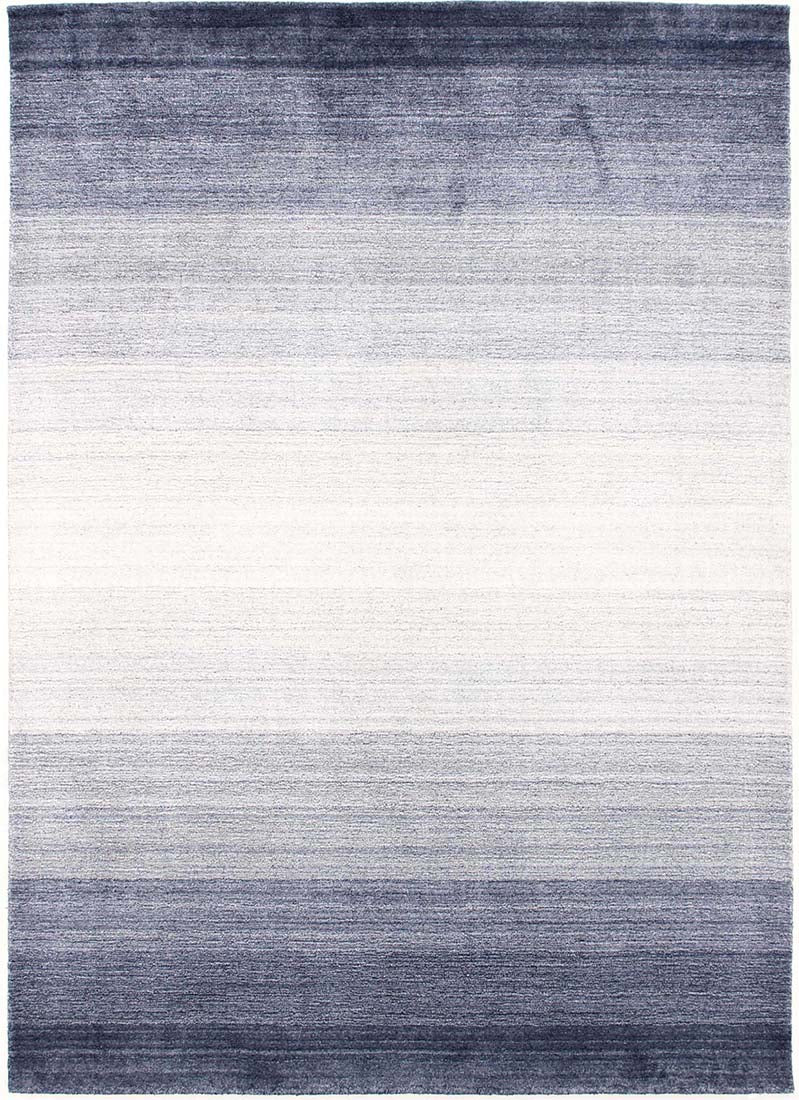 blue and white ombre rug