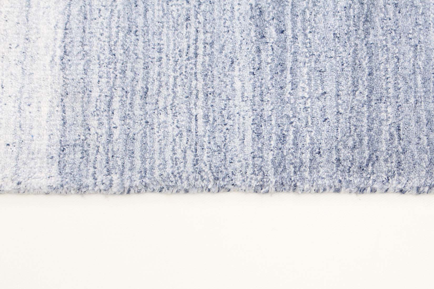 blue and white ombre rug