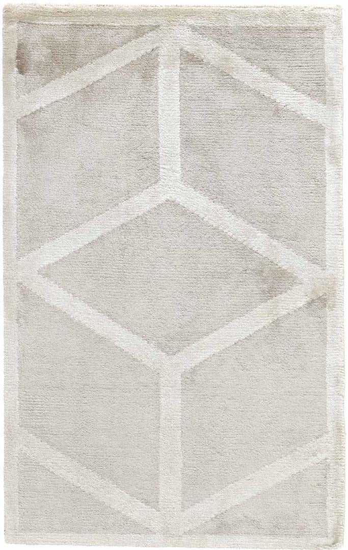 geometric area rug in grey and beige